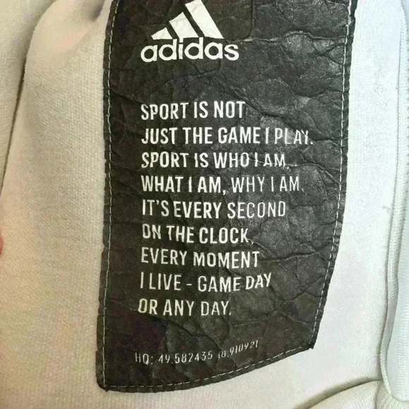 Adidas Women’s ZNE Jacket With Thumb Holes In White Color. - Picture 13 of 14